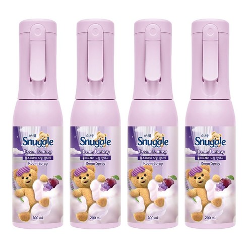 스너글 룸스프레이 드림 판타지 본품, 200ml, 4개