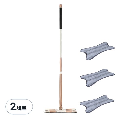 오코로 노터치 걸레짜는 청소기 밀대 + 걸레 3p 세트, 2세트