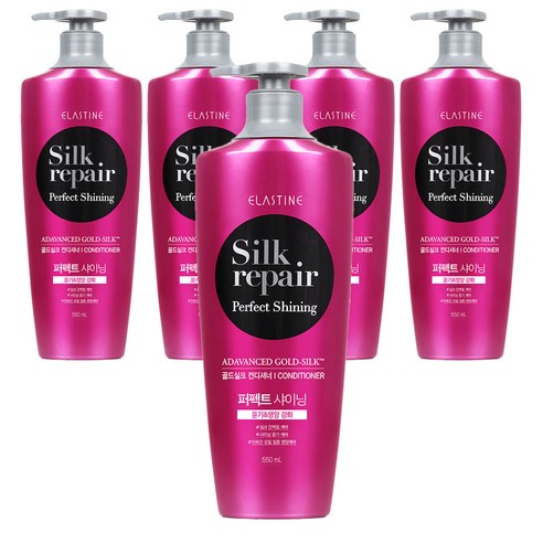 엘라스틴 실크리페어 골드실크 퍼펙트 샤이닝 컨디셔너, 550ml, 5개