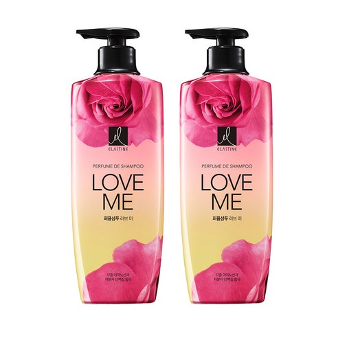 엘라스틴 퍼퓸 드 샴푸 러브 미 피치 앤 프리지아향, 600ml, 2개