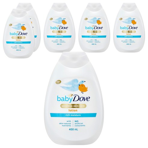 베이비도브 리치 모이스처 유아 바디로션, 400ml, 6개