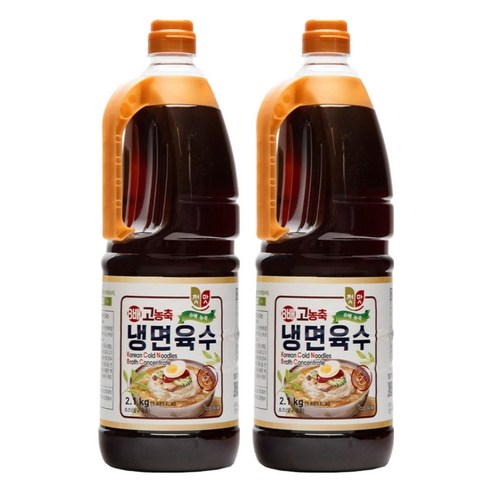 첫맛 8배 고농축 냉면육수, 2.1kg, 2개