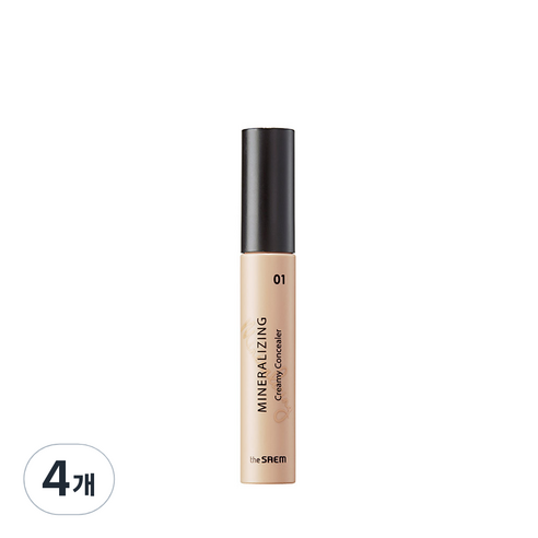 더샘 미네랄라이징 크리미 컨실러 6ml, 01 바닐라, 4개