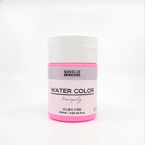 쉴드 모노폴리 수채화물감 분홍색, 250ml, 1색