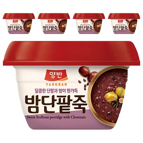 양반 밤단팥죽, 285g, 5개