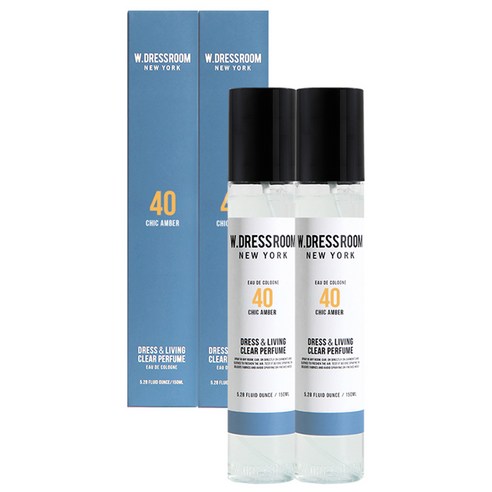 더블유드레스룸 드레스퍼퓸, No 40 시크앰버, 150ml, 2개