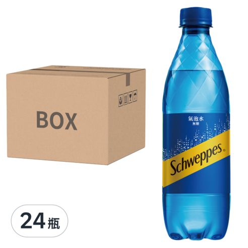 INTL:Schweppes INTL:氣泡水 INTL:舒味思 INTL:英倫經典 INTL:500ML INTL:24入 INTL:碳酸水 INTL:無糖 碳酸水 氣泡水