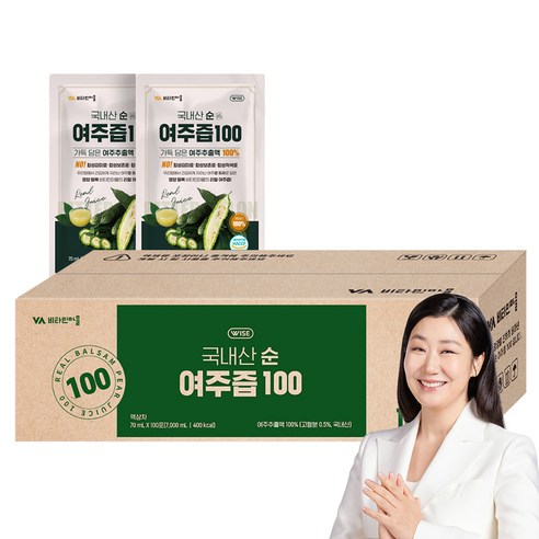 비타민마을 국내산 순 여주즙 100, 100개, 70ml