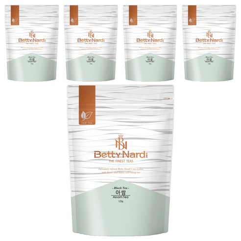 베티나르디 아쌈 홍차 지퍼백, 125g, 1개입, 5개