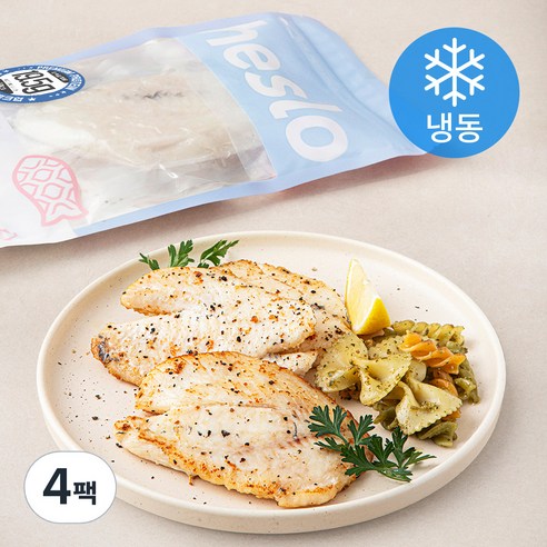 해슬로 벌크업 블랙페퍼 달고기살 (냉동), 240g, 4팩