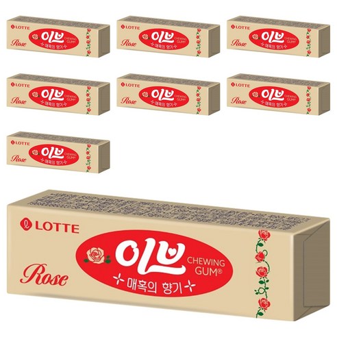 롯데웰푸드 이브로즈 껌, 26g, 8개