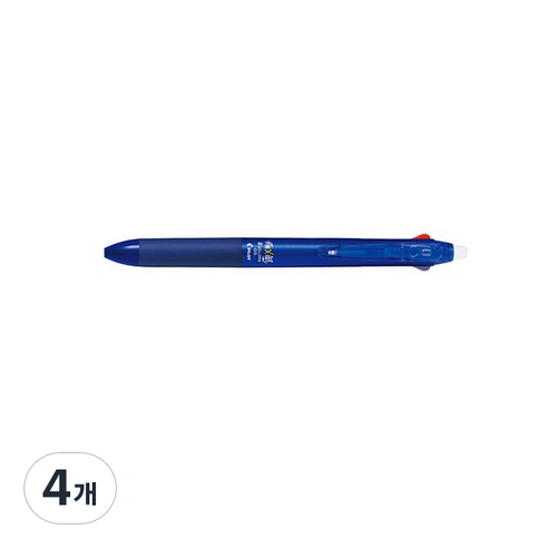 파이롯트 프릭션볼 2색 볼펜 0.5mm, 블루, 4개