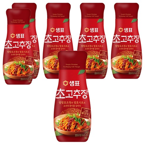 샘표 초고추장, 6개, 360g