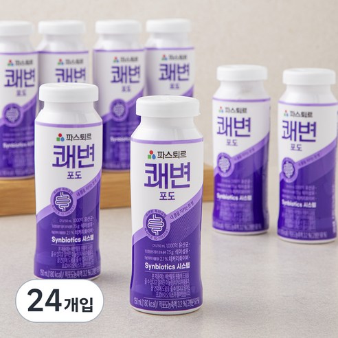 파스퇴르 쾌변 요구르트 포도, 150ml, 4개입, 6개