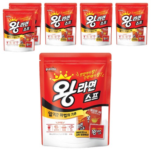 팔도 왕라면 스프 20p, 100g, 6개