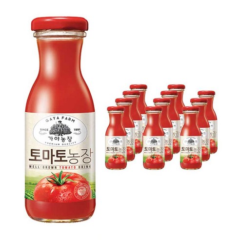 과일선물세트  가야농장 토마토 음료, 180ml, 12개