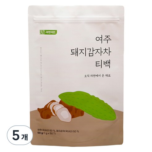 자연지인 여주돼지감자차티백, 1g, 50개입, 5개