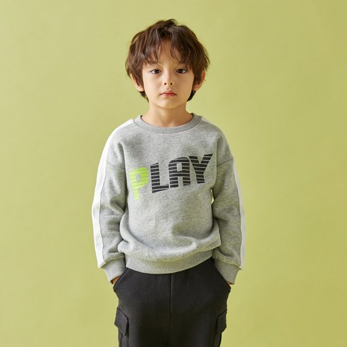 올리반 아동용 배색통통 맨투맨