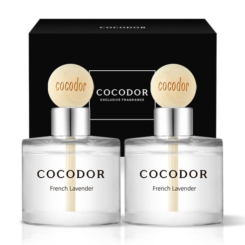 코코도르 퍼퓸 미니 우드볼 차량용 디퓨저 50ml, 프렌치라벤더, 1세트