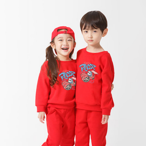 키즈크루 아동용 탑레이서 맨투맨