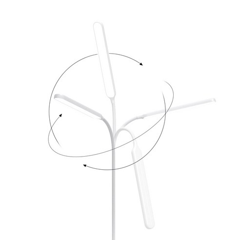 홈플래닛 블루라이트 차단 LED 학습용 스탠드, 화이트