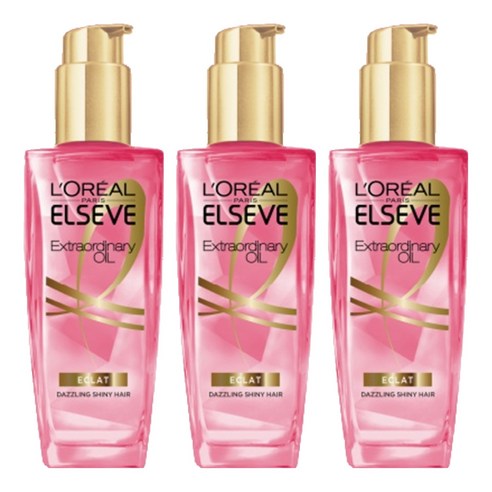 로레알파리 엘세브 엑스트라 오디네리 하이 샤인 오일 로즈, 100ml, 3개
