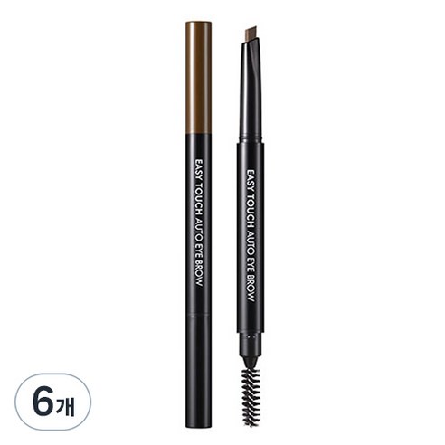 토니모리 이지터치 오토 아이브로우 0.4g, 03 다크브라운, 6개