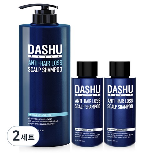 다슈 데일리 한방 두피 골드 샴푸 EX 1 000ml + 다슈 데일리 한방 두피 골드 샴푸 50ml 2개, 2세트