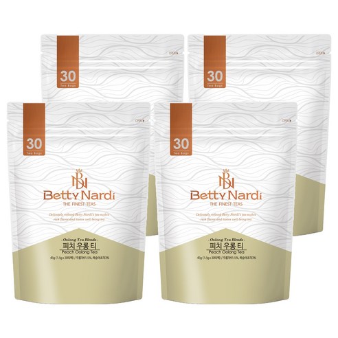 베티나르디 피치 우롱 티 티백, 1.5g, 30개입, 4개