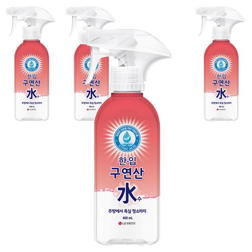 한입 구연산수 용기, 400ml, 4개