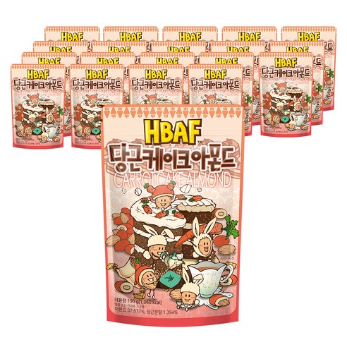 바프 당근케이크 아몬드, 190g, 20개