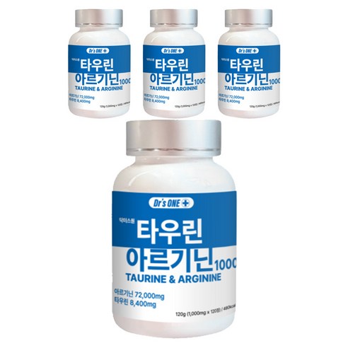 닥터스원 타우린 아르기닌 1000 120g, 120정, 4개