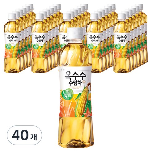 웅진 옥수수수염차 1.5L x 12pet 옥수수수염차, 500ml, 20개