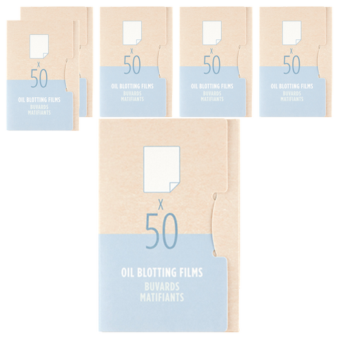 데일리뷰티툴즈 필름 기름종이, 50개입, 6개