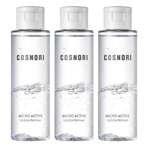 코스노리 마이크로 액티브 립앤아이 리무버, 100ml, 3개