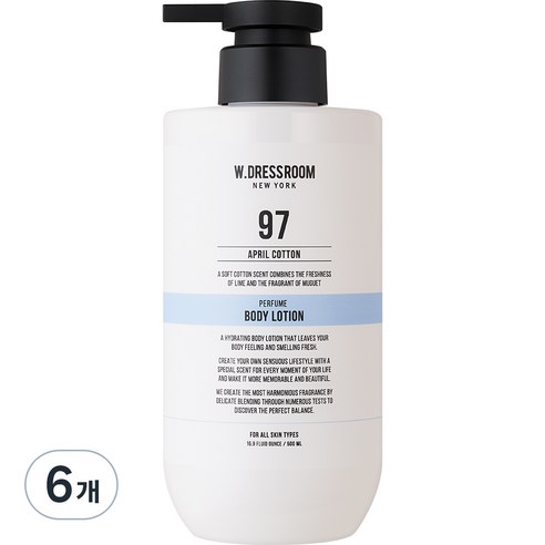 더블유드레스룸 퍼퓸 바디로션 97 에이프릴코튼, 6개