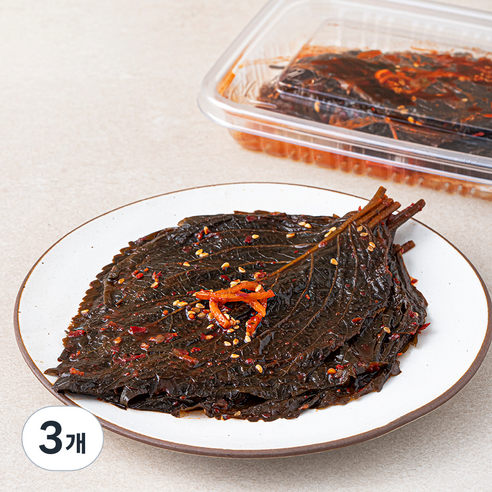 식탁위의사계 양념깻잎 절임, 200g, 3개