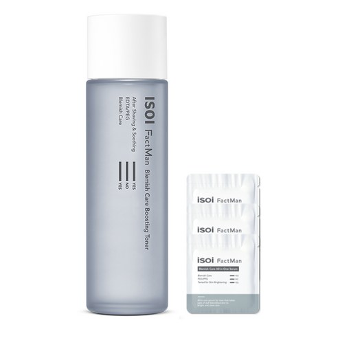 아이소이 팩트맨 블레미쉬 케어 부스팅 토너 150ml + 팩트맨 올인원 세럼 체험분 3p, 1세트