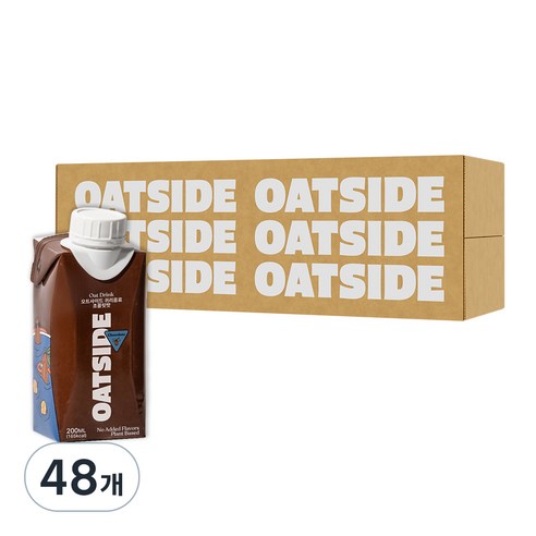 오트사이드 귀리음료 초콜릿맛, 200ml, 48개