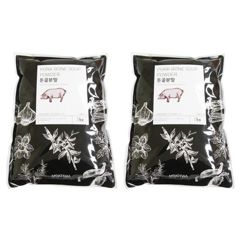 딜리셔스마켓 간편맛내기 돈골분말, 1kg, 2개