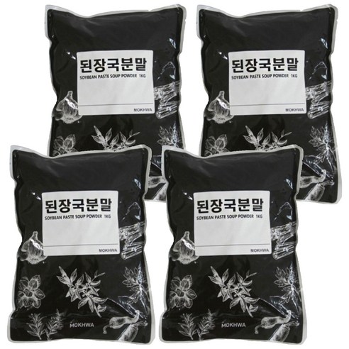 딜리셔스마켓 된장국 분말, 1kg, 4개