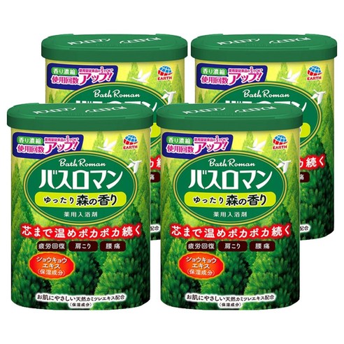 바스로망 입욕제 산림, 600g, 4개