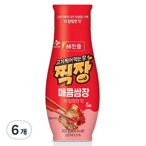 찍장 매콤쌈장 튜브형, 300g, 1개