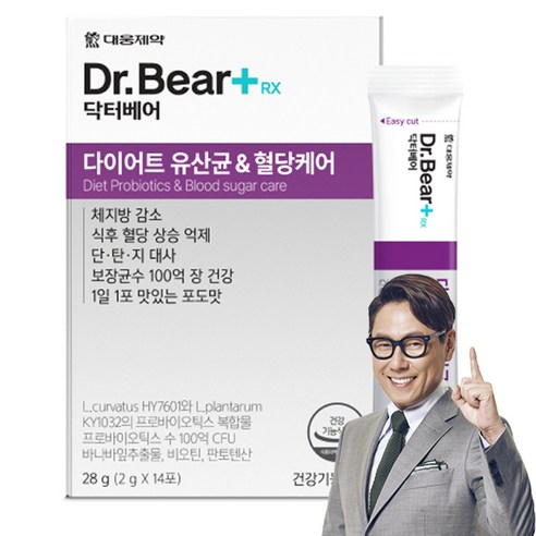 대웅제약 닥터베어RX 다이어트 유산균 & 혈당케어, 28g, 1개