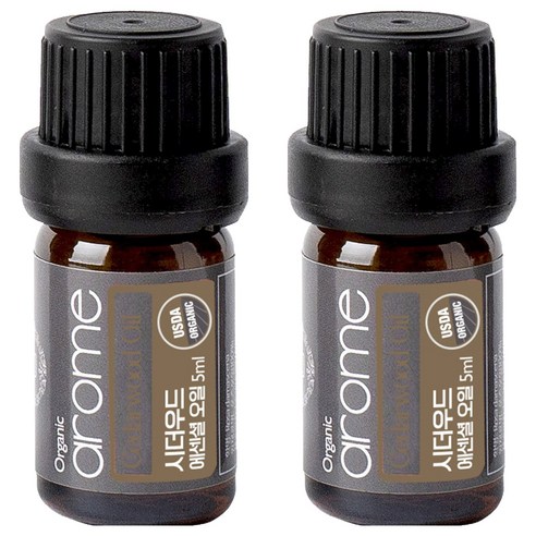 아로므 시더우드 에션셜 오일, 5ml, 2개