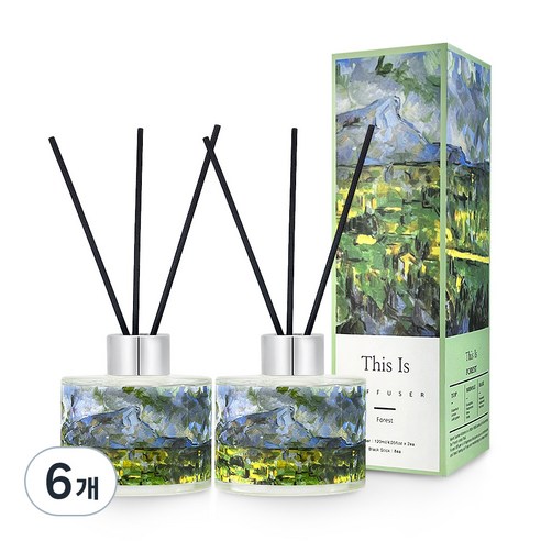 디스이즈 명화 디퓨저, 포레스트, 120ml, 6개