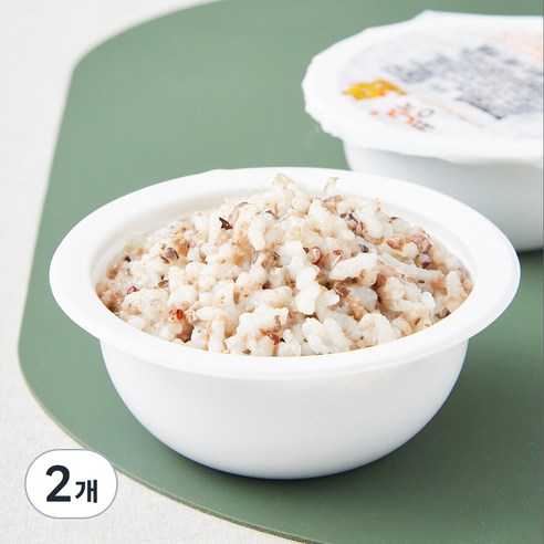 짱죽 이유식 후기 11개월부터 진밥, 혼합맛(한우/백일송이), 200g, 2개