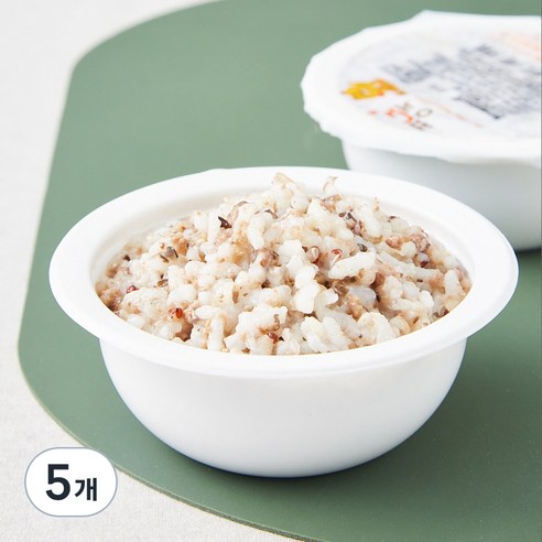 짱죽 이유식 후기 11개월부터 진밥, 혼합맛(한우/백일송이), 200g, 5개