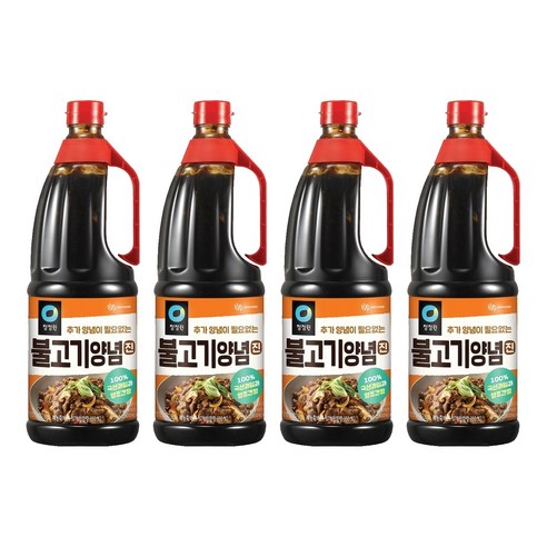 청정원 불고기양념 진, 2kg, 4개