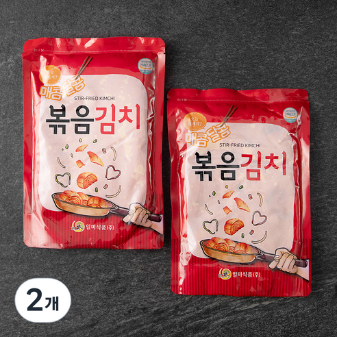 일미식품 매콤달콤 미니 볶음김치, 1kg, 2개